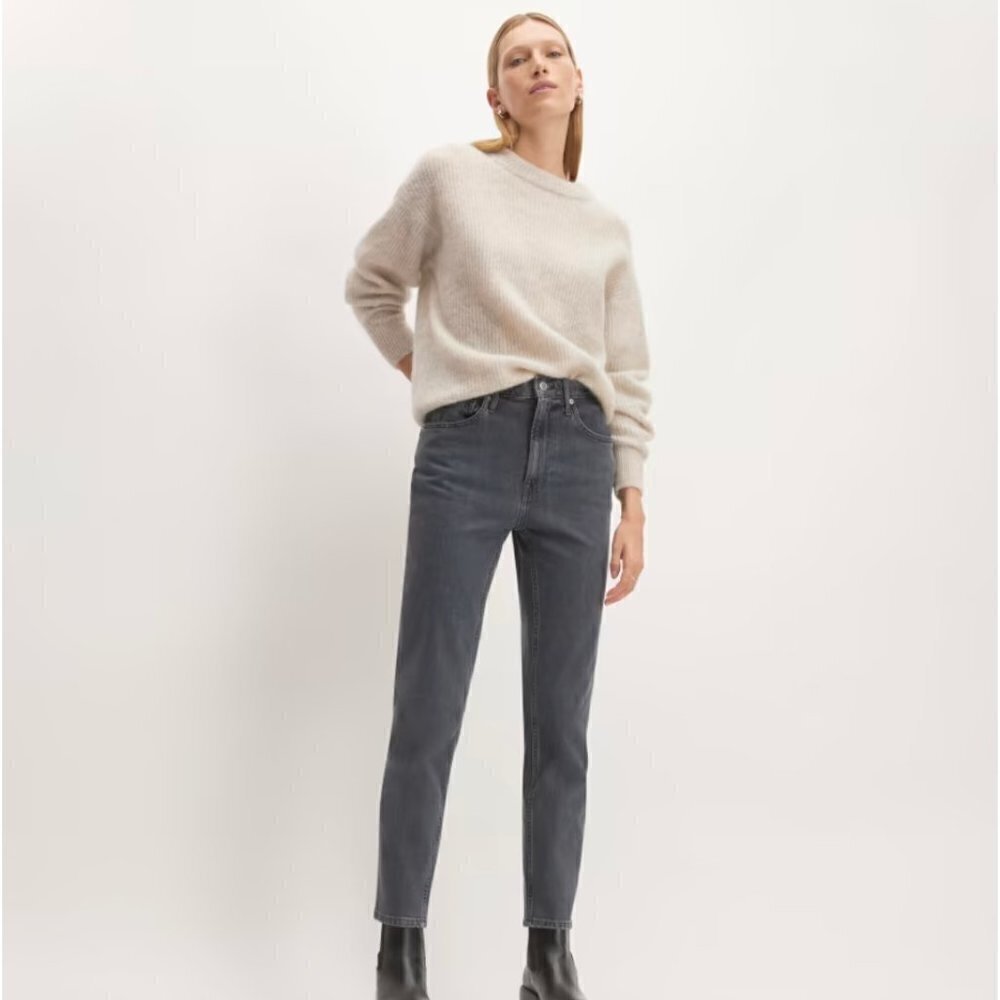 Everlane The Original Cheeky Jean Limited Edition Washed Charcoal Size 23